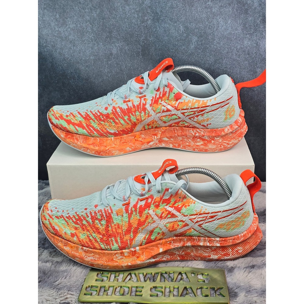 NWOT ASICS Noosa Tri 16 in Sky/Cherry Tomato Running Shoes Mens 11 1011B872